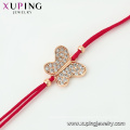 75647 Xuping jewelry small lucky Butterfly with Red rope chain with Synthetic CZ